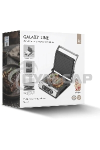 Электрогриль Galaxy Line GL2984 2200Вт серебристый
