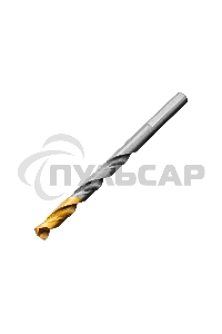 Набор сверл по металлу Denzel 1,5-6,5мм, Р6М5-TiN, Golden Tip, 13 шт 723002