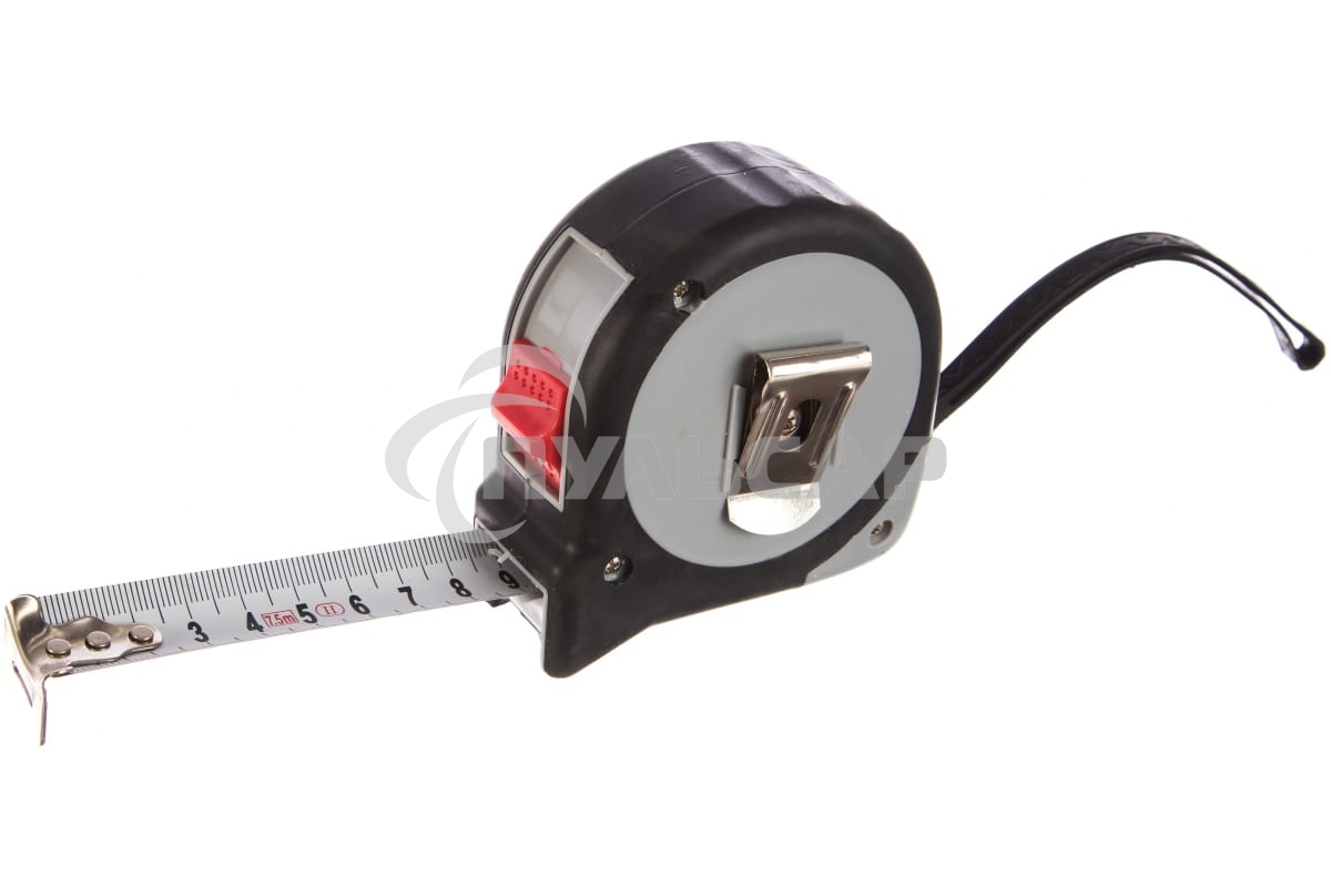 Рулетка Matrix Continuous fixation, 7,5 м х 25 мм, обрезиненный корпус, плавная фиксация