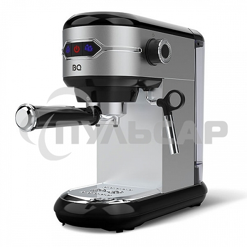 Кофеварка рожковая BQ CM3001 сталь-черный, исп. кофе - молотый, 1 л, 1450 Вт, 15 бар