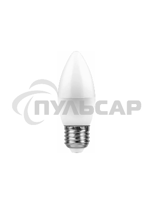 Лампа светодиодная Feron LB-97 7W 230V E27 4000K свеча