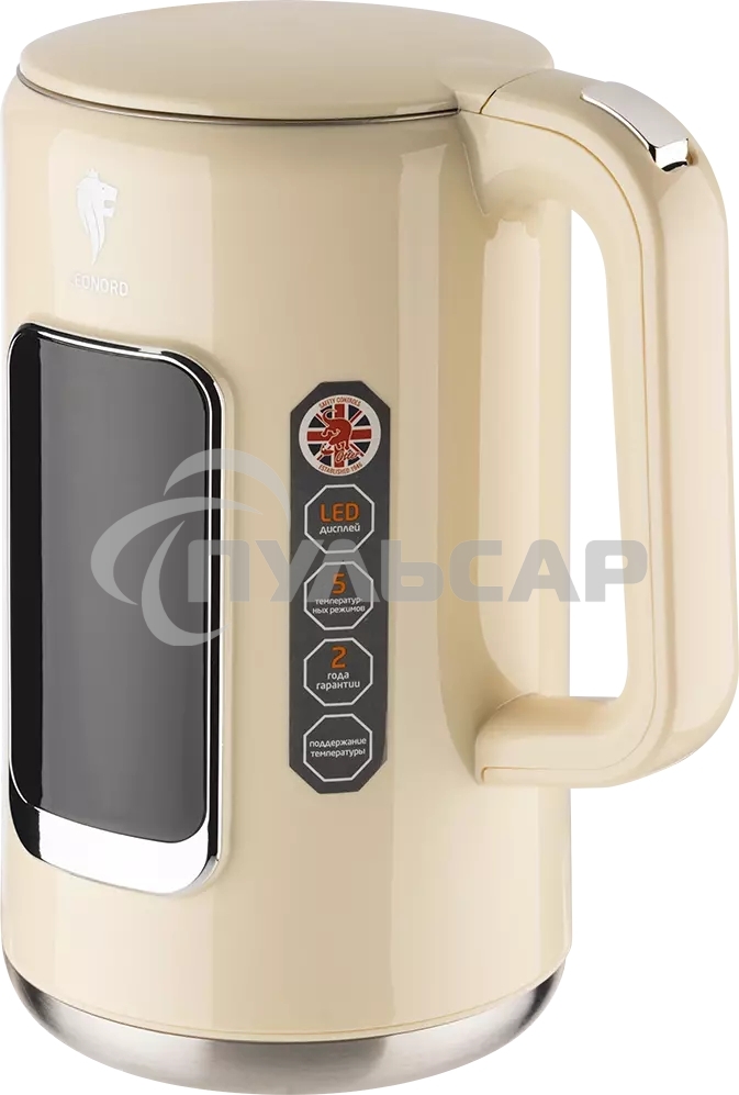 Чайник электрический LEONORD LE-1533 1,7л, двойной корпус, бежевый