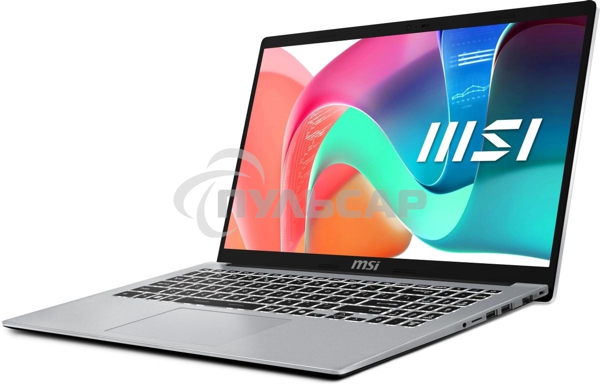 Ноутбук MSI Modern 15 F1MG-801XRU серебристый Intel Core 5 120U/16Gb/SSD 512Gb/15.6