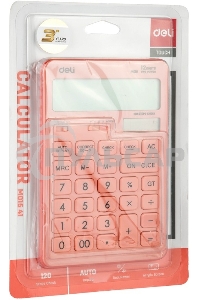Калькулятор настольный Deli Touch EM01541 красный 12-разр.