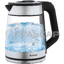 Чайник электрический Vitek VT-1176 черный 2200W 1.7л