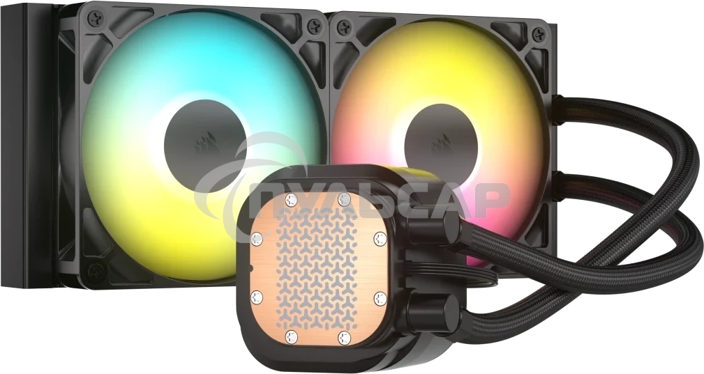 Система жидкостного охлаждения Corsair NAUTILUS 240 ARGB (240мм, черный, ARGB/ Fans: 2x120мм, 74.37CFM, 34dBA, 2100RPM/ S: 1851, 1700, AM5, AM4)