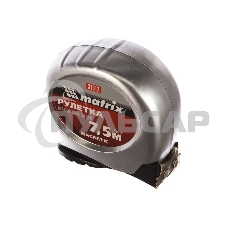 Рулетка Matrix Magnetic, 7,5 м х 25 мм, магнитный зацеп