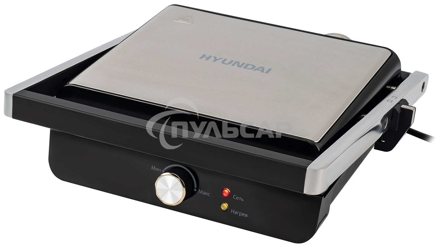 Электрогриль Hyundai HYG-1043 1800Вт черный/черный