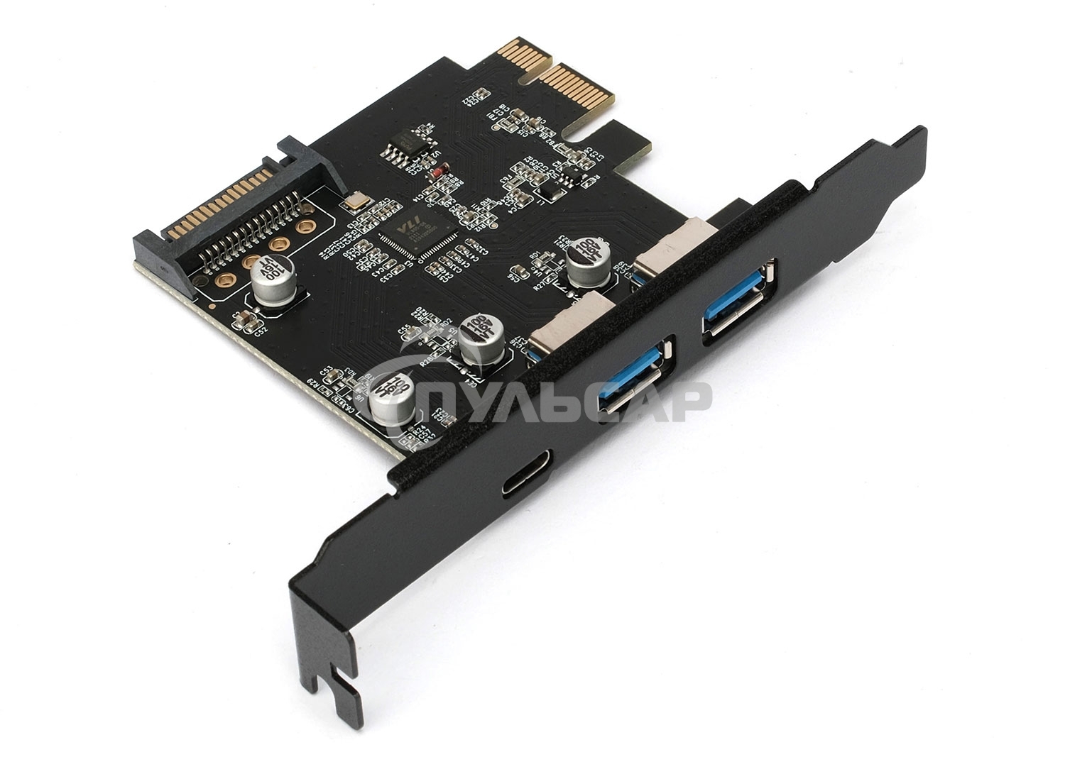 Контроллер USB 3.1 Gembird SPCR-03 в разъем PCI-e, 2xUSB-A + 1xType-C
