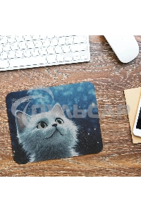 Коврик для мыши Cactus белый Cat 220x180x2мм (CS-MPC-P06XS)