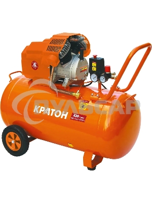 Компрессор поршневой Кратон AC-420-100-DDV масляный 420л/мин 100л 2200Вт оранжевый