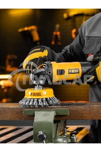 Щетка для УШМ Denzel 125 мм, Чашка, крученая нержавеющая проволока 0,5 мм, М14 746273