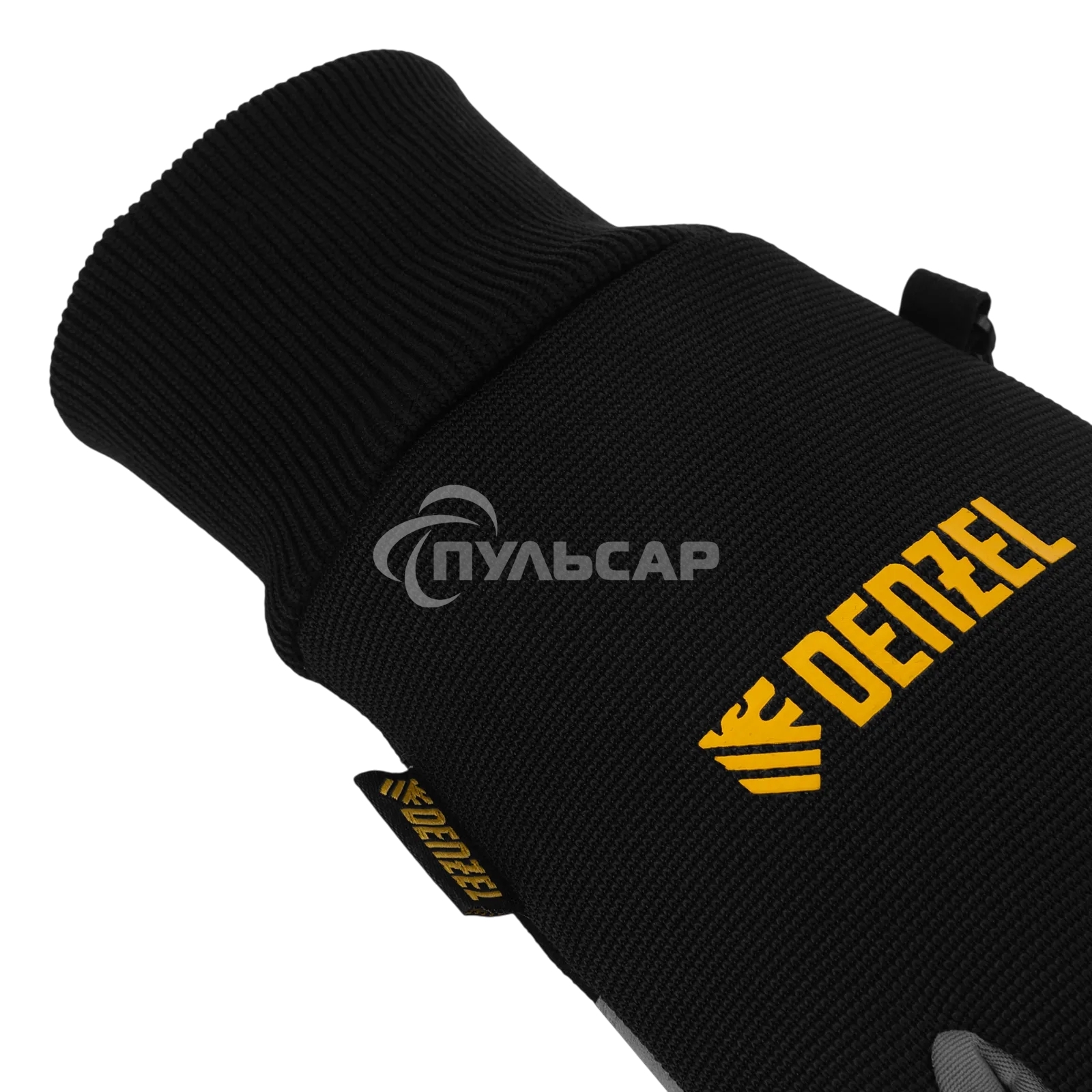 Перчатки универсальные Denzel 68092 двойные, работа с сенсорным экраном, вязаная манжета, размер 8