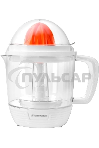 Соковыжималка цитрусовая Starwind SJ 1241 30Вт рез.сок.:1200мл. белый/прозрачный