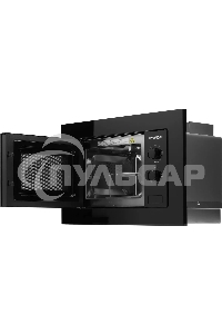 Микроволновая печь встраиваемая Hyundai HBW 2030 BG черный, 20 л, 800 Вт, переключатели - поворотный механизм