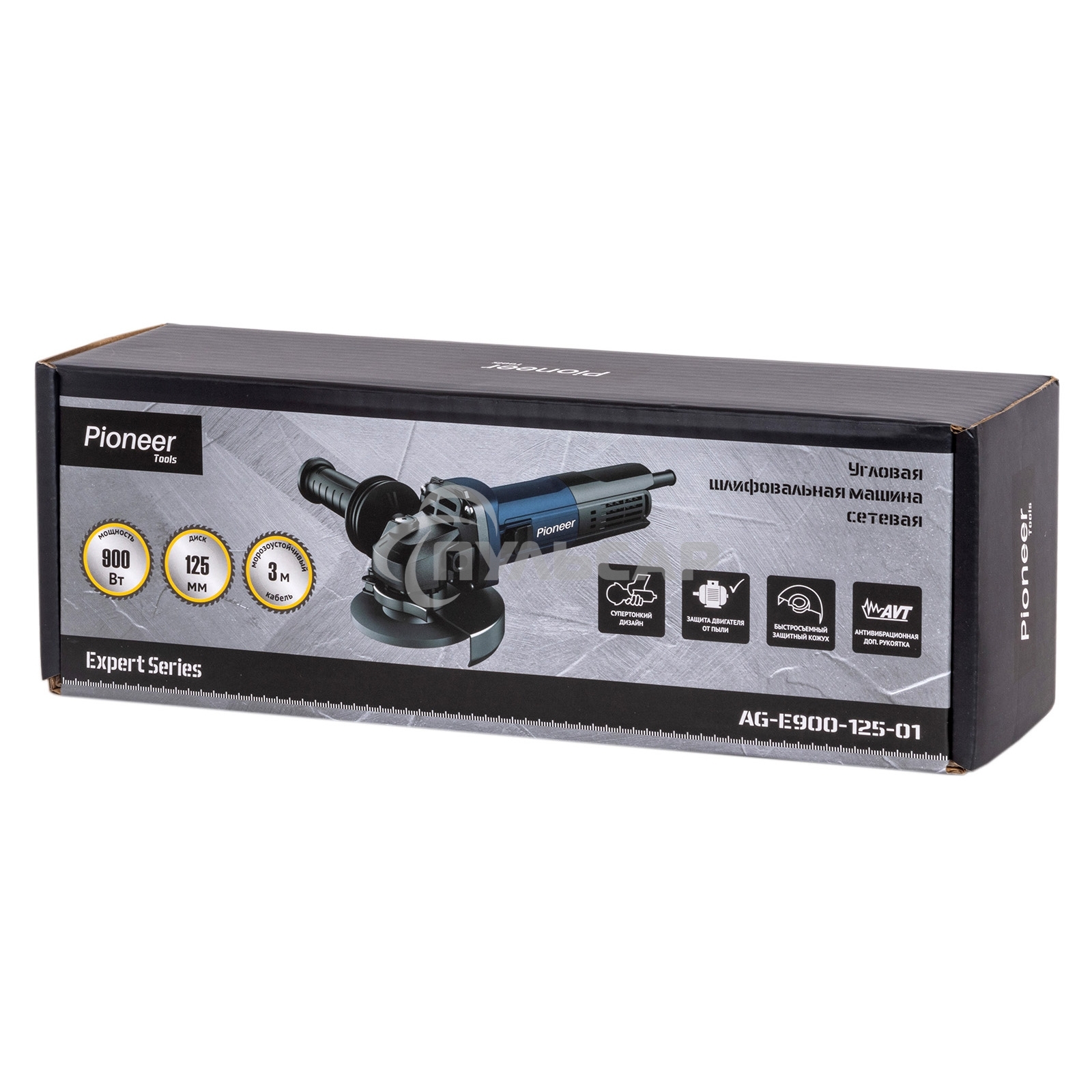 Машина шлифовальная угловая электрическая Pioneer AG-E900-125-01