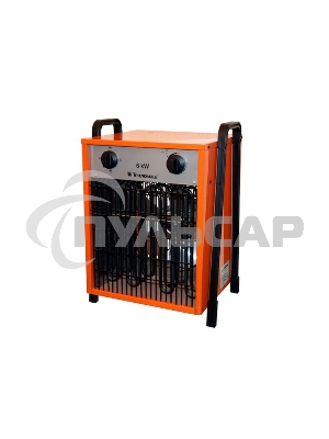 Тепловентилятор Тепломаш КЭВ-6С41Е, оранжевый/черный, 6000 Вт, 50 м2, термостат