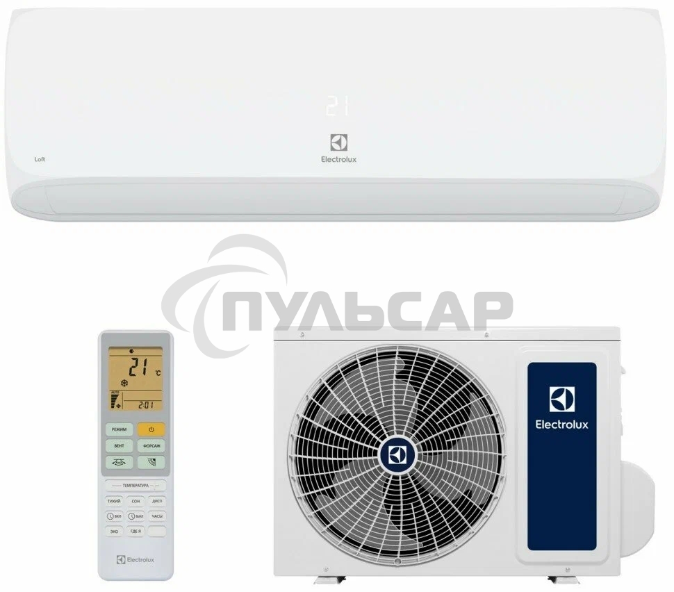 Кондиционер сплит-система Electrolux Loft EACS-12HAL/N8 12000 BTU, 30 м², 28 дБ, охлаждение, обогрев, белый