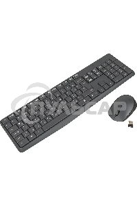 Комплект клавиатура + мышь Logitech MK235 клав:черный мышь:черный USB беспроводная