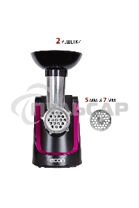 Мясорубка электрическая ECON ECO-1062MG 2000 Вт, 2,2 Кг/мин, реверс, черный с красным