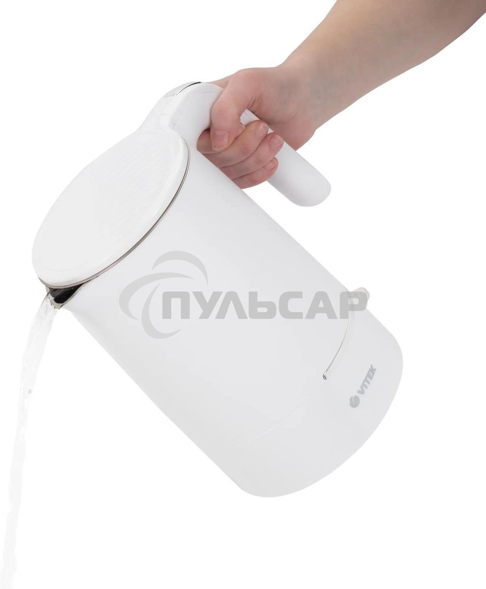 Чайник электрический Vitek VT-1104 1.5л. 2200Вт разноцветный корпус: металл/пластик