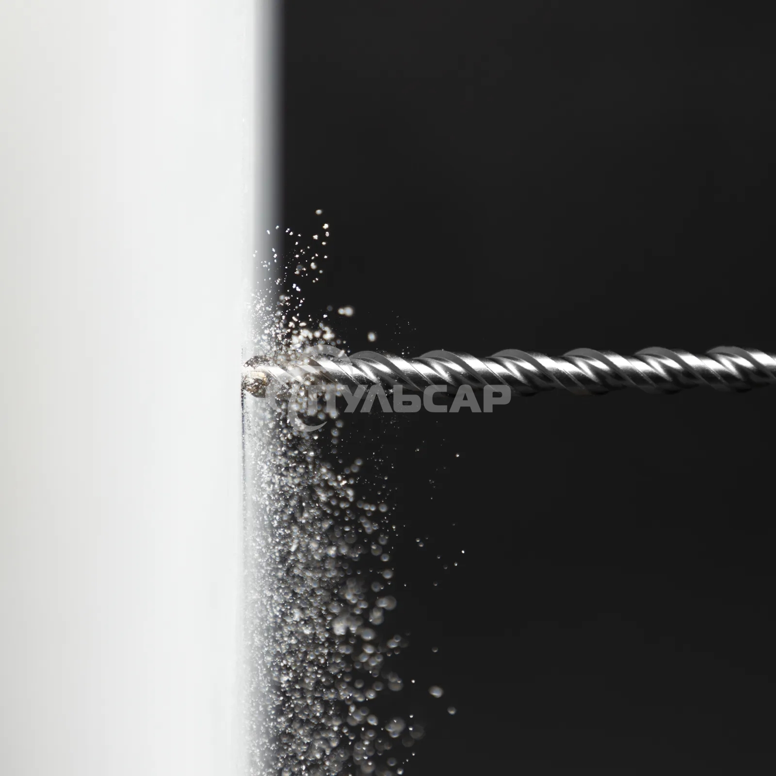 Бур по бетону Denzel двойная спираль, Cobalt W-tip, 12x600 мм, SDS PLUS