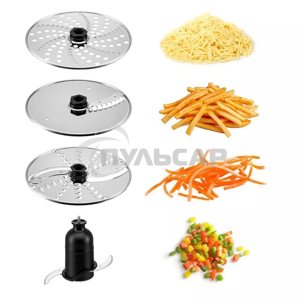 Миксер планетарный Kitfort КТ-3413 2000Вт серебристый/черный