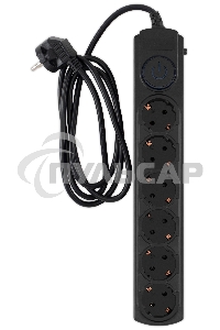 Сетевой фильтр Ippon BK-6-EU-1.8-10-B 1.8м (6 розеток) черный (коробка)