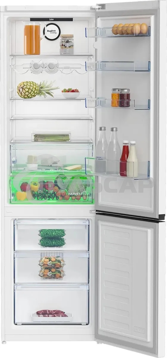 Холодильник Beko B3RCNK402HW белый двухкамерный 257/100л морозилка снизу