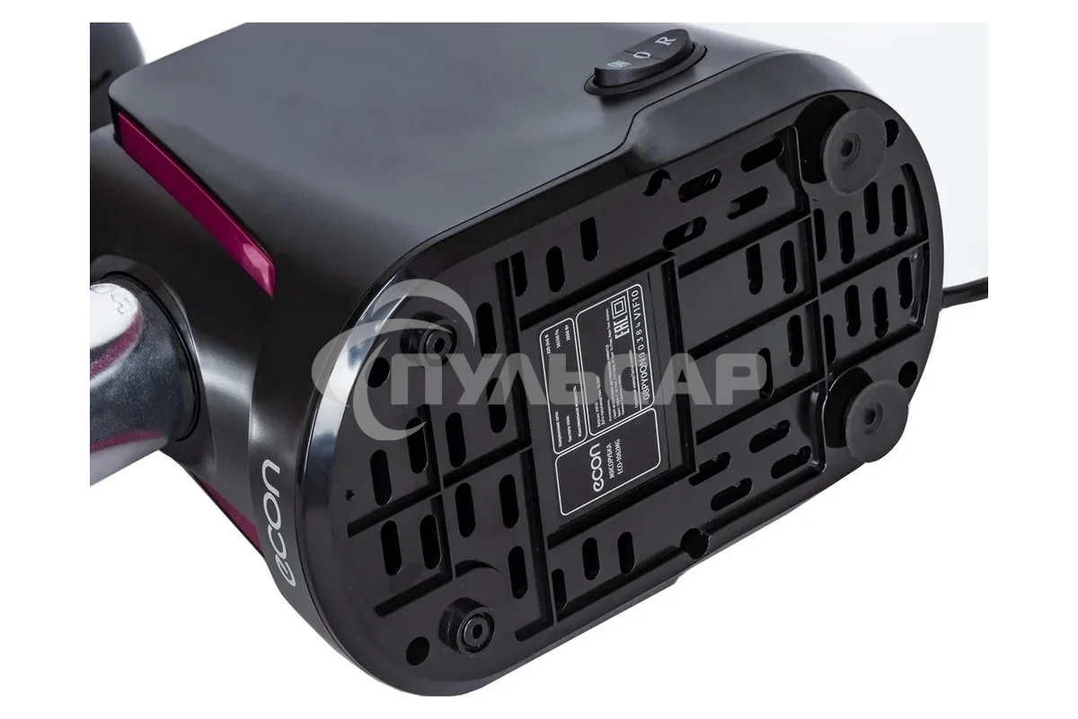 Мясорубка электрическая ECON ECO-1062MG 2000 Вт, 2,2 Кг/мин, реверс, черный с красным