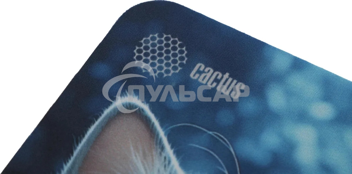 Коврик для мыши Cactus белый Cat 220x180x2мм (CS-MPC-P06XS)