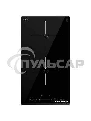 Индукционная варочная панель Kuppersberg ICI 306, High-Tech, индукция, 30 см, 2 зоны нагрева, 9 уровней мощности, inverter, таймер, пауза, Booster, слайдерное управление, черный