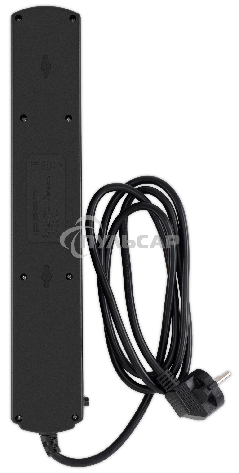 Сетевой фильтр Ippon BK-6-EU-1.8-10-B 1.8м (6 розеток) черный (коробка)