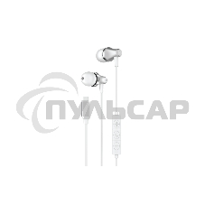 Наушники-гарнитура OLMIO MC-Pro Type-C, белые, металл, с микрофоном и регулировкой громкости