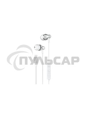 Наушники-гарнитура OLMIO MC-Pro Type-C, белые, металл, с микрофоном и регулировкой громкости