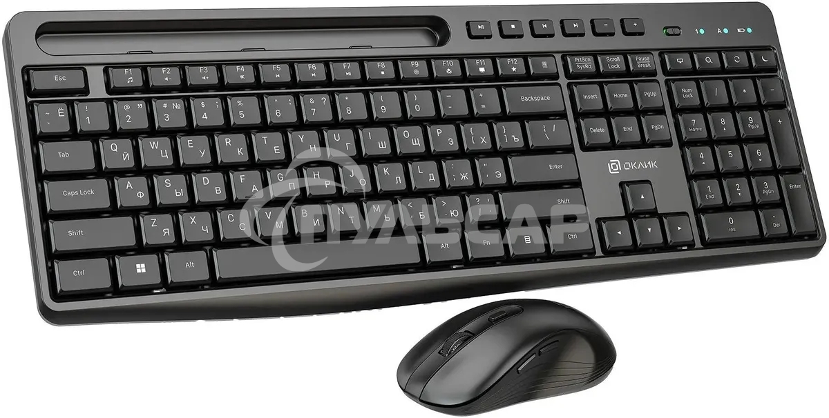 Комплект клавиатура + мышь Оклик S275W клав:черный мышь:черный USB беспроводная slim Multimedia (1993113)