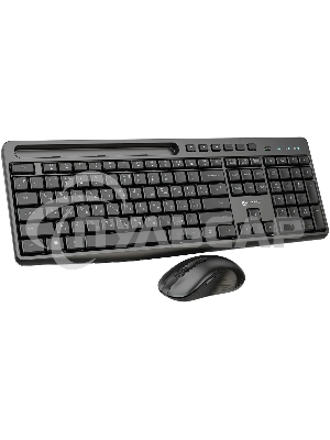 Комплект клавиатура + мышь Оклик S275W клав:черный мышь:черный USB беспроводная slim Multimedia (1993113)