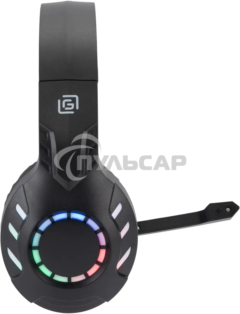 Наушники с микрофоном Оклик HS-L420G черный накладные BT оголовье (1939799)