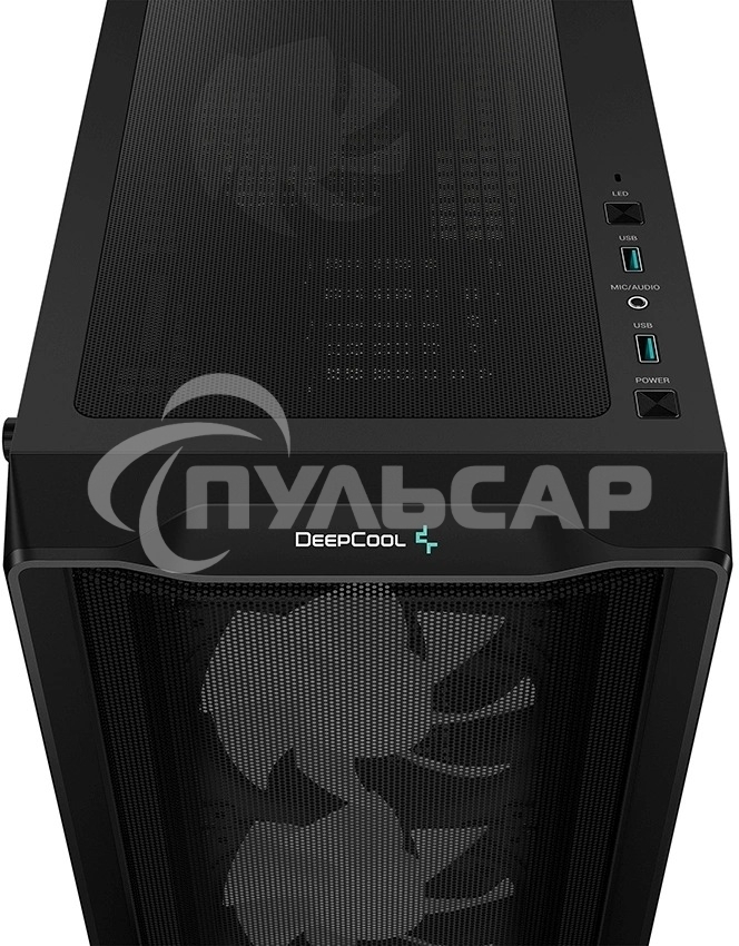 Компьютерный корпус Deepcool CC560 MESH V2 черный без БП ATX 8x120мм 5x140мм 1xUSB 2.0 audio bott PSU