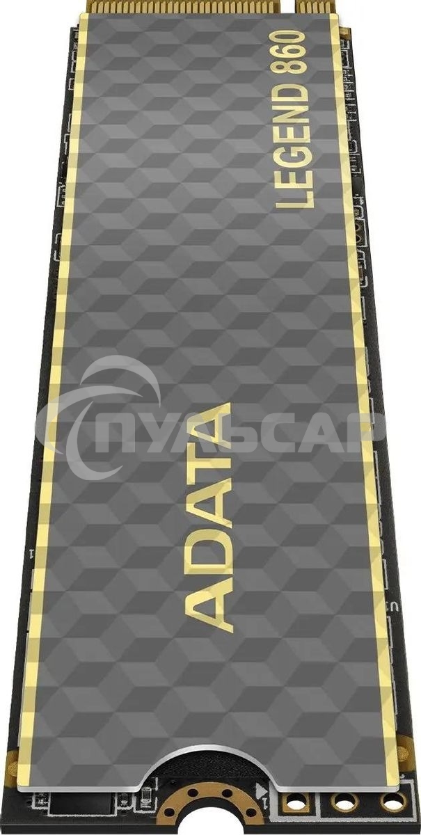 Накопитель SSD ADATA LEGEND 860, 1024Gb, PCIe 4.0 x4, 2280, NVMe, R/W 6000/4000, с радиатором