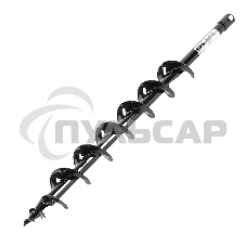 Шнек для грунта Denzel ER-80, диаметр 80 мм, длина 800 мм, соединение 20 мм, съемный нож