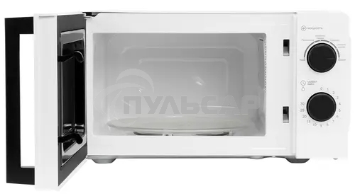 Микроволновая печь Hyundai HYM-M2047 белый, 20 л, 700 Вт, переключатели - поворотный механизм