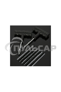 Ремкомплект для бескамерных шин Deli DL120001 (шило, рашпиль, 5 резиновых жгутов)