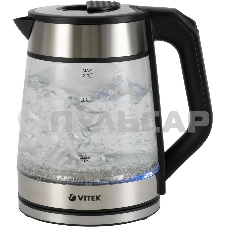 Чайник электрический Vitek VT-1176 черный 2200W 1.7л
