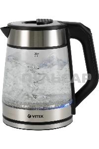 Чайник электрический Vitek VT-1176 черный 2200W 1.7л