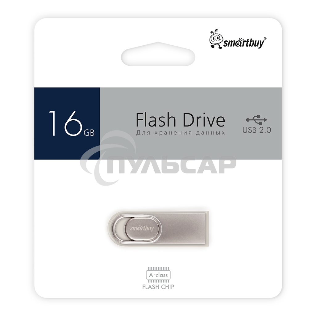 Флешка USB Smartbuy R/W (SB16 GbM3) UFD 2.0 016 Gb M3 Metal стальной