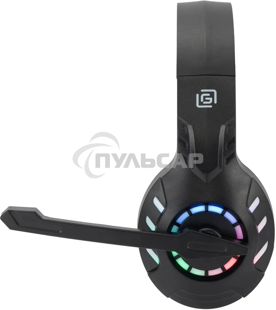 Наушники с микрофоном Оклик HS-L420G черный накладные BT оголовье (1939799)