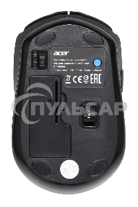 Мышь беспроводная Acer OMR050 черный, 1600 dpi, радиоканал, Bluetooth, USB, кнопки - 6