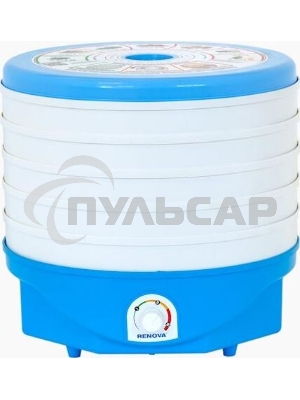 Сушилка для овощей и фруктов RENOVA DVN37-500/5 (В) белый/голубой