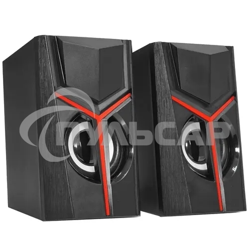 Акустическая система 2.0 Qumo TRON AS007, 10 ВТ, объемное звучание, RGb подсветка, USB/Jack 3,5мм